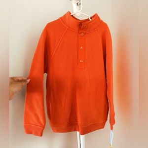 Cat & Jack Orange Half Snap Pullover size M(8/10)